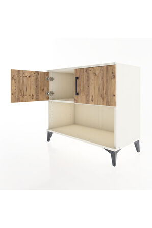 Hyperion Şifonyer Tek Raflı 2 Kapaklı 88x44x80 Aytaşı-Çam