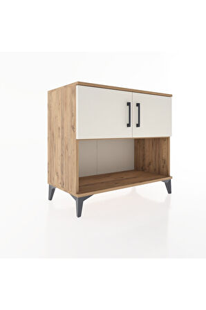 Hyperion Şifonyer Tek Raflı 2 Kapaklı 88x44x80 Çam-Aytaşı