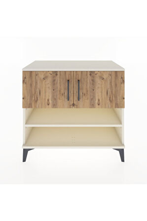 Hyperion Şifonyer 3 Raflı 2 Kapaklı 88x44x80 Aytaşı-Çam