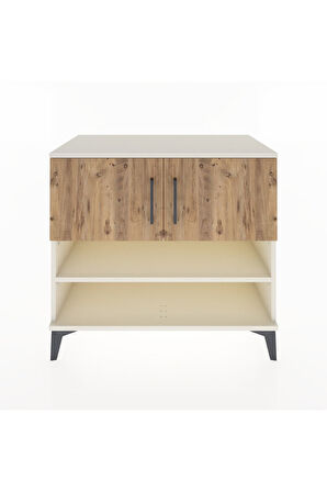 Hyperion Şifonyer 2 Raflı 2 Kapaklı 88x44x80 Aytaşı-Çam