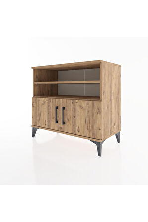 Hyperion Şifonyer 3 Raflı 2 Kapaklı 88x44x80 Çam-Çam