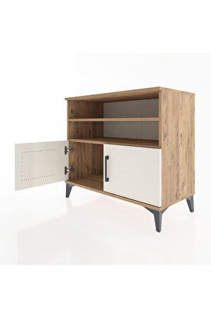 Hyperion Şifonyer 2 Raflı 2 Kapaklı 88x44x80 Çam-Aytaşı