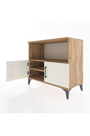 Hyperion Şifonyer 2 Raflı 2 Kapaklı 88x44x80 Çam-Aytaşı