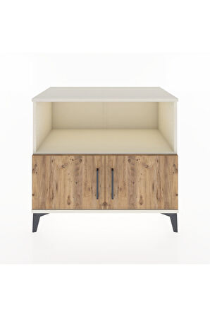Hyperion Şifonyer Tek Raflı 2 Kapaklı 88x44x80 Aytaşı-Çam