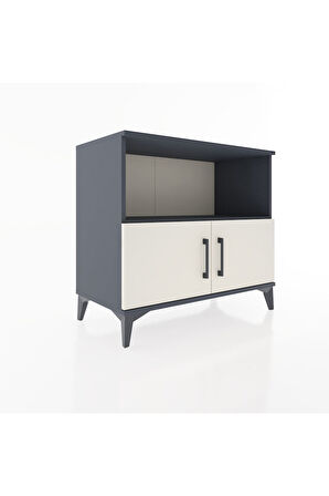 Hyperion Şifonyer Tek Raflı 2 Kapaklı 88x44x80 Antrasit-Aytaşı
