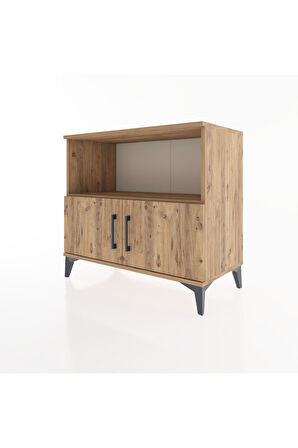 Hyperion Şifonyer Tek Raflı 2 Kapaklı 88x44x80 Çam-Çam