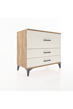 Hyperion Şifonyer 3 Çekmeceli 88x44x80 Çam-Aytaşı