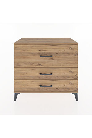 Hyperion Şifonyer 3 Çekmeceli 88x44x80 Çam-Çam