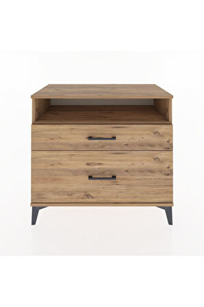 Hyperion Şifonyer Tek Raflı 2 Çekmeceli 88x44x80 Çam-Çam