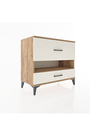 Hyperion Şifonyer Tek Raflı 2 Çekmeceli 88x44x80 Çam-Aytaşı