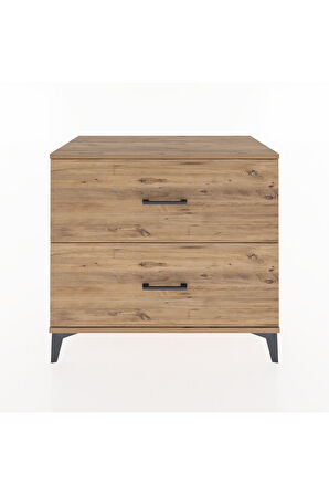 Hyperion Şifonyer 2 Çekmeceli 88x44x80 Çam-Çam