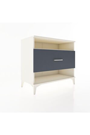 Hyperion Şifonyer Tek Raflı Tek Çekmeceli 88x44x80 Aytaşı-Antrasit
