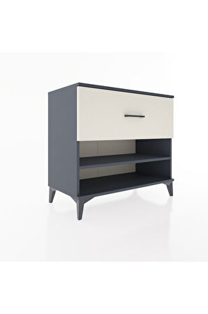 Hyperion Şifonyer Tek Raflı Tek Çekmeceli 88x44x80 Antrasit-Aytaşı