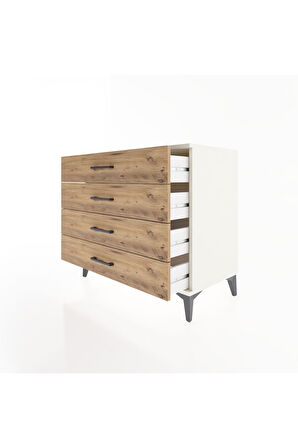 Hyperion Şifonyer 4 Çekmeceli 88x44x80 Aytaşı-Çam