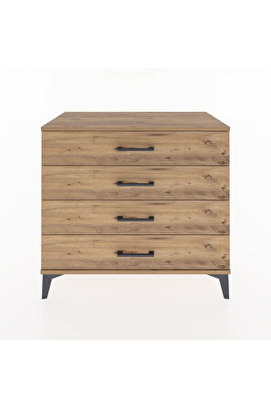 Hyperion Şifonyer 4 Çekmeceli 88x44x80 Çam-Çam