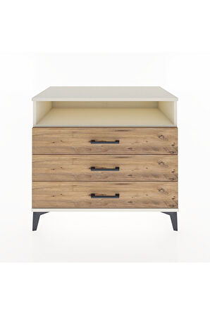 Hyperion Şifonyer Tek Raflı 3 Çekmeceli 88x44x80 Aytaşı-Çam