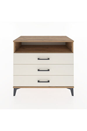 Hyperion Şifonyer Tek Raflı 3 Çekmeceli 88x44x80 Çam-Aytaşı