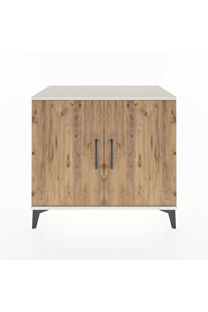 Hyperion Şifonyer 3 Raflı 2 Kapaklı 88x44x80 Aytaşı-Çam