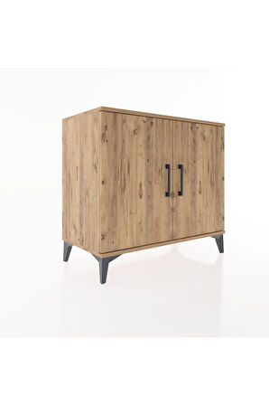 Hyperion Şifonyer 3 Raflı 2 Kapaklı 88x44x80 Çam-Çam