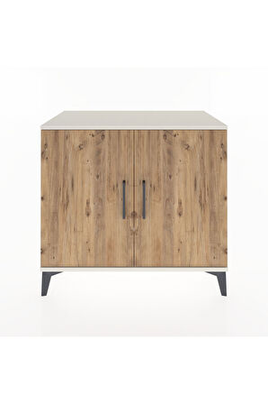 Hyperion Şifonyer 2 Raflı 2 Kapaklı 88x44x80 Aytaşı-Çam