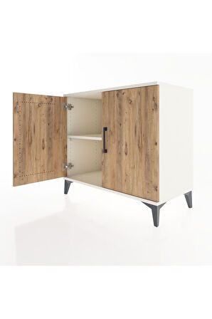 Hyperion Şifonyer Tek Raflı 2 Kapaklı 88x44x80 Aytaşı-Çam