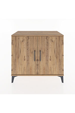 Hyperion Şifonyer Tek Raflı 2 Kapaklı 88x44x80 Çam-Çam