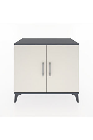 Hyperion Şifonyer 2 Kapaklı 88x44x80 Antrasit-Aytaşı