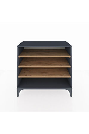 Hyperion Şifonyer 3 Raflı 88x44x80 Antrasit-Çam