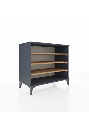 Hyperion Şifonyer 3 Raflı 88x44x80 Antrasit-Çam
