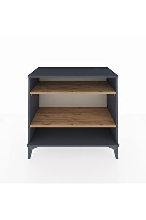 Hyperion Şifonyer 2 Raflı 88x44x80 Antrasit-Çam