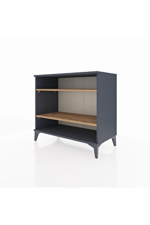 Hyperion Şifonyer 2 Raflı 88x44x80 Antrasit-Çam