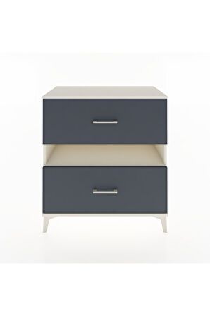 Hyperion Şifonyer Tek Raflı 2 Çekmeceli 88x44x96 Aytaşı-Antrasit