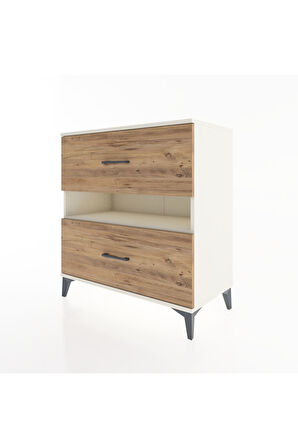 Hyperion Şifonyer Tek Raflı 2 Çekmeceli 88x44x96 Aytaşı-Çam