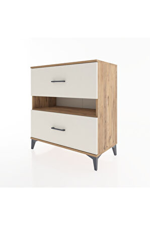 Hyperion Şifonyer Tek Raflı 2 Çekmeceli 88x44x96 Çam-Aytaşı