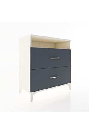 Hyperion Şifonyer Tek Raflı 2 Çekmeceli 88x44x96 Aytaşı-Antrasit