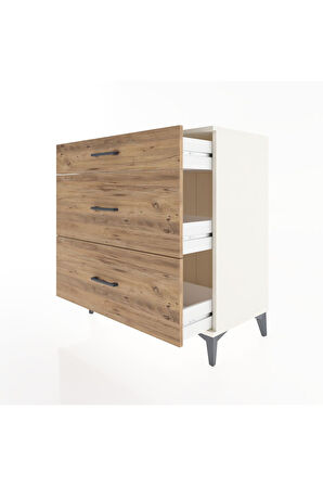 Hyperion Şifonyer 3 Çekmeceli 88x44x96 Aytaşı-Çam