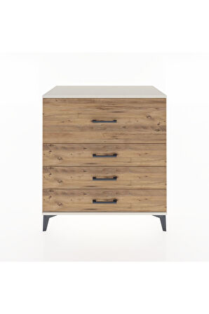 Hyperion Şifonyer 4 Çekmeceli 88x44x96 Aytaşı-Çam