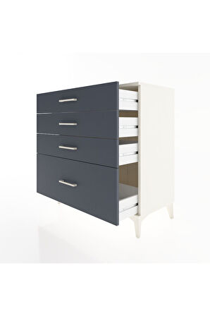 Hyperion Şifonyer 4 Çekmeceli 88x44x96 Aytaşı-Antrasit