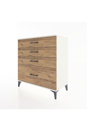 Hyperion Şifonyer 4 Çekmeceli 88x44x96 Aytaşı-Çam