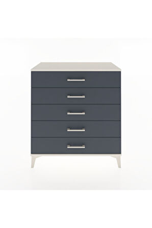 Hyperion Şifonyer 5 Çekmeceli 88x44x96 Aytaşı-Antrasit