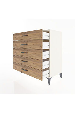 Hyperion Şifonyer 5 Çekmeceli 88x44x96 Aytaşı-Çam