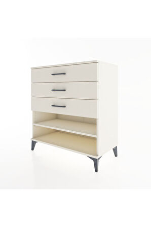 Hyperion Şifonyer Tek Raflı 3 Çekmeceli 88x44x96 Aytaşı-Aytaşı