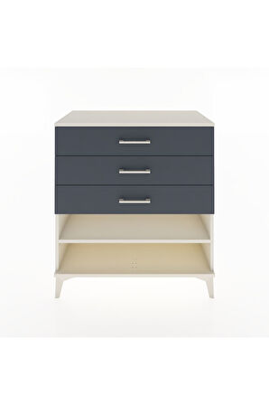 Hyperion Şifonyer Tek Raflı 3 Çekmeceli 88x44x96 Aytaşı-Antrasit