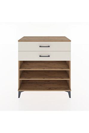 Hyperion Şifonyer 2 Raflı 2 Çekmeceli 88x44x96 Çam-Aytaşı