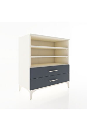 Hyperion Şifonyer 3 Raflı 2 Çekmeceli 88x44x96 Aytaşı-Antrasit