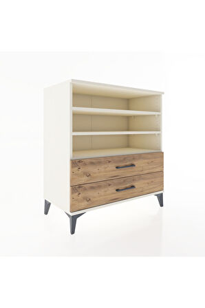 Hyperion Şifonyer 3 Raflı 2 Çekmeceli 88x44x96 Aytaşı-Çam