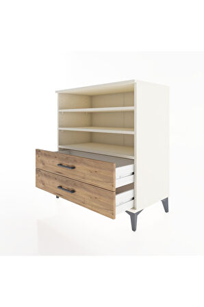 Hyperion Şifonyer 3 Raflı 2 Çekmeceli 88x44x96 Aytaşı-Çam