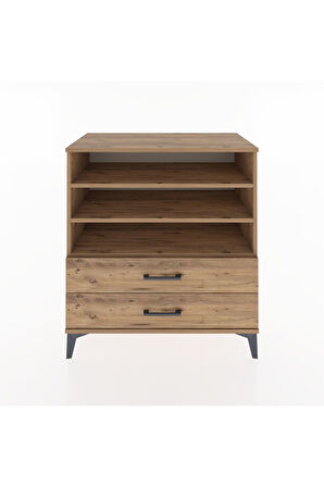 Hyperion Şifonyer 3 Raflı 2 Çekmeceli 88x44x96 Çam-Çam