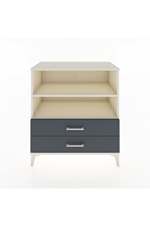 Hyperion Şifonyer 2 Raflı 2 Çekmeceli 88x44x96 Aytaşı-Antrasit