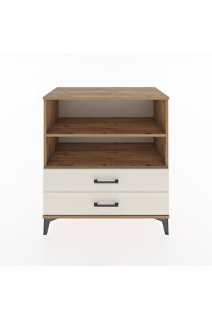 Hyperion Şifonyer 2 Raflı 2 Çekmeceli 88x44x96 Çam-Aytaşı